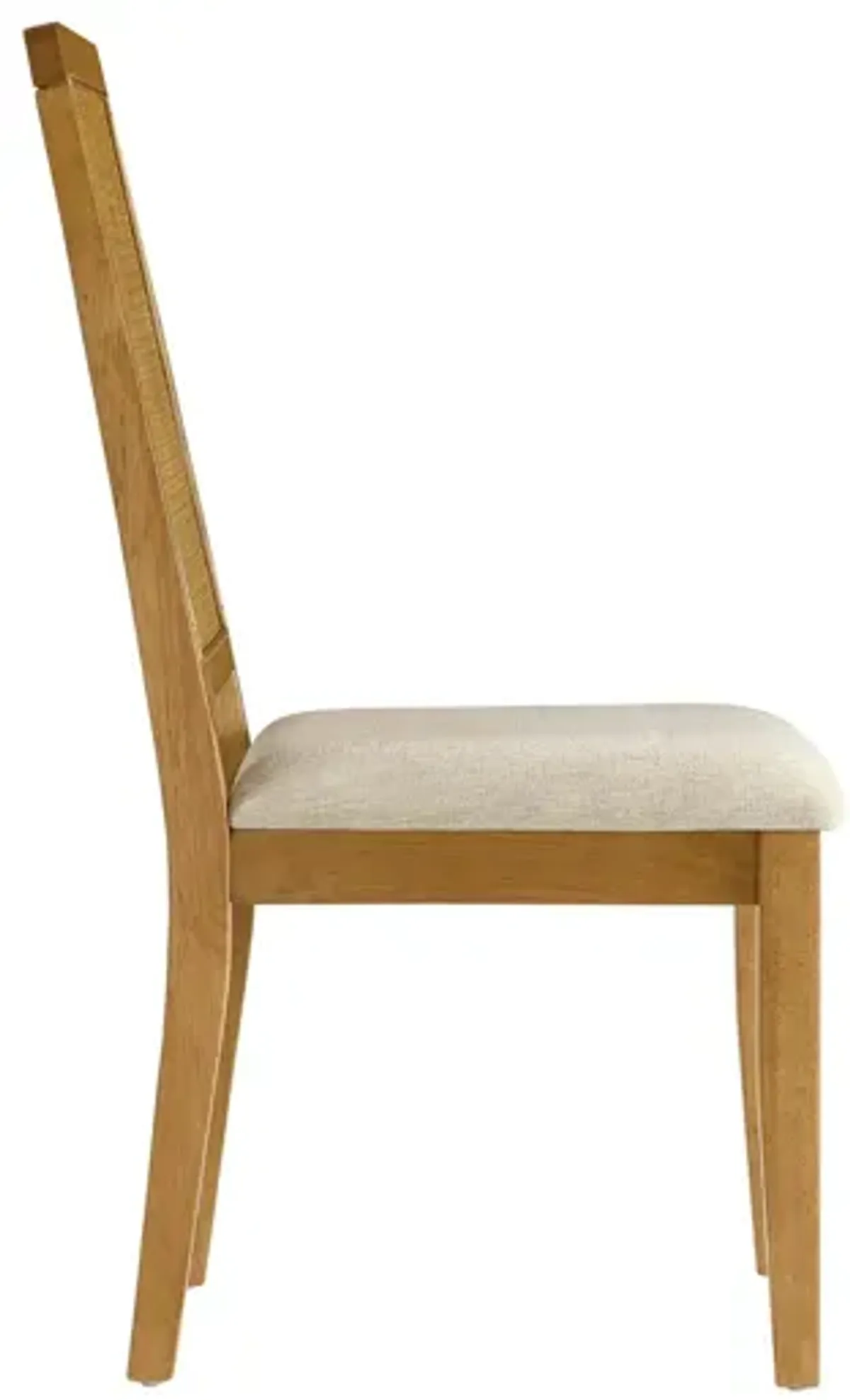 Arlo Faux Rattan and Wood Dining Side Chairs Set of 2 by Modway
