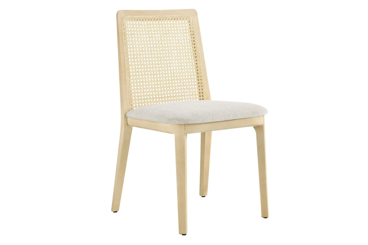 Monarch Wood and Rattan Dining Side Chair by Modway