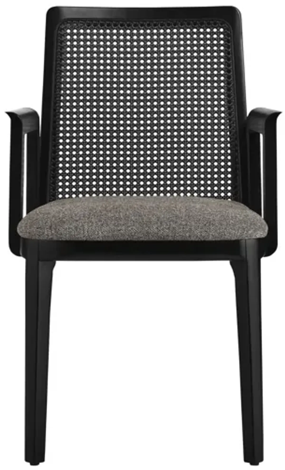 Monarch Wood and Rattan Dining Armchair by Modway