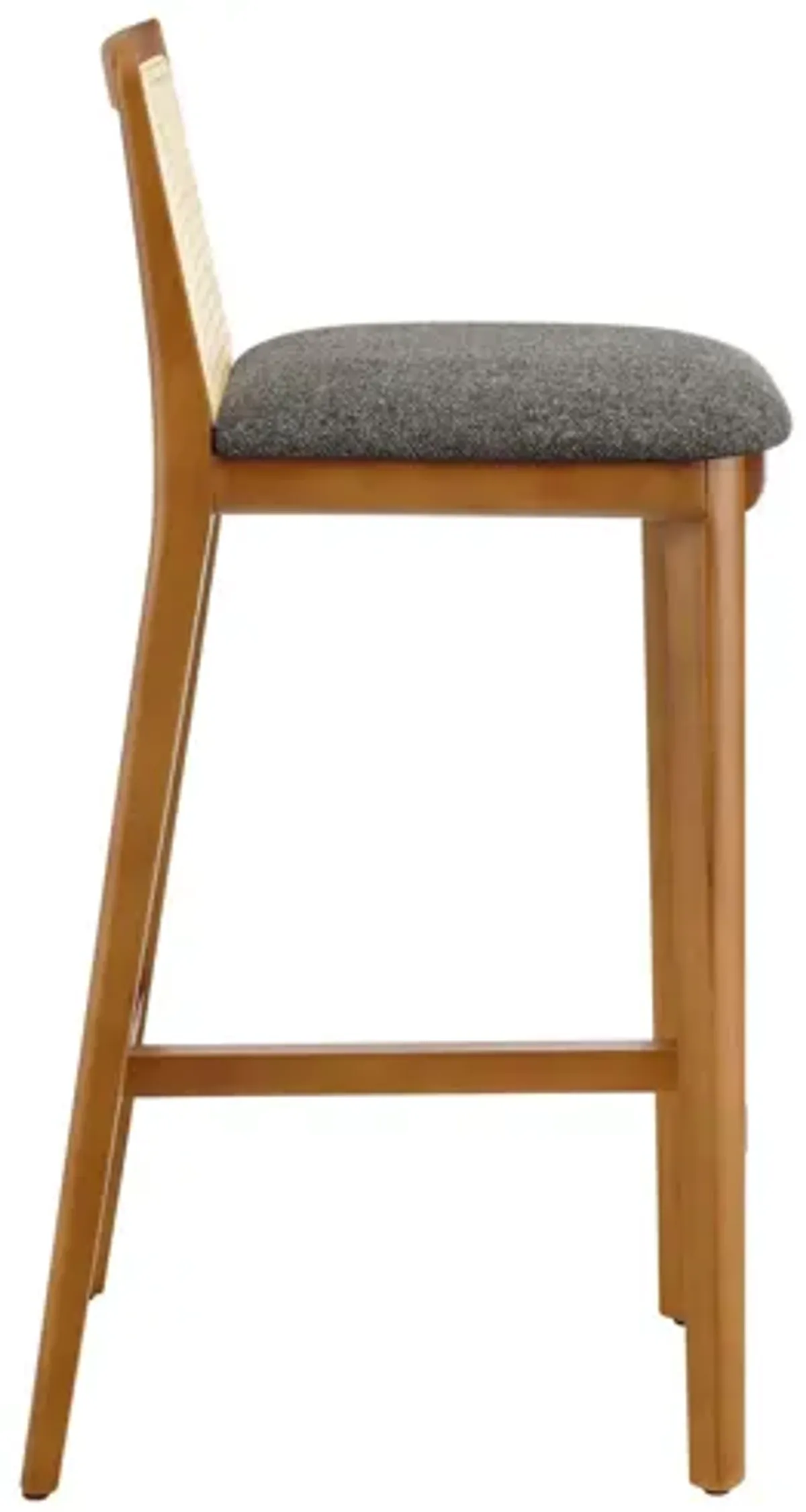 Monarch Wood and Rattan Bar Stool by Modway