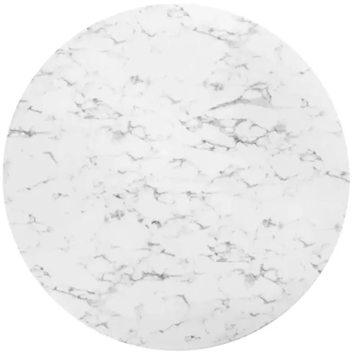 Lippa 60" Round Faux Marble Dining Table
