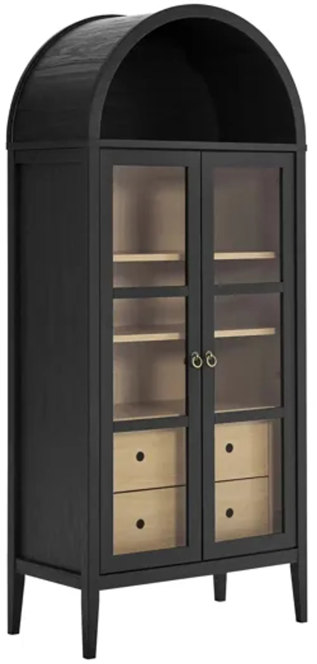 Nolan Tall Arched Storage Display Cabinet