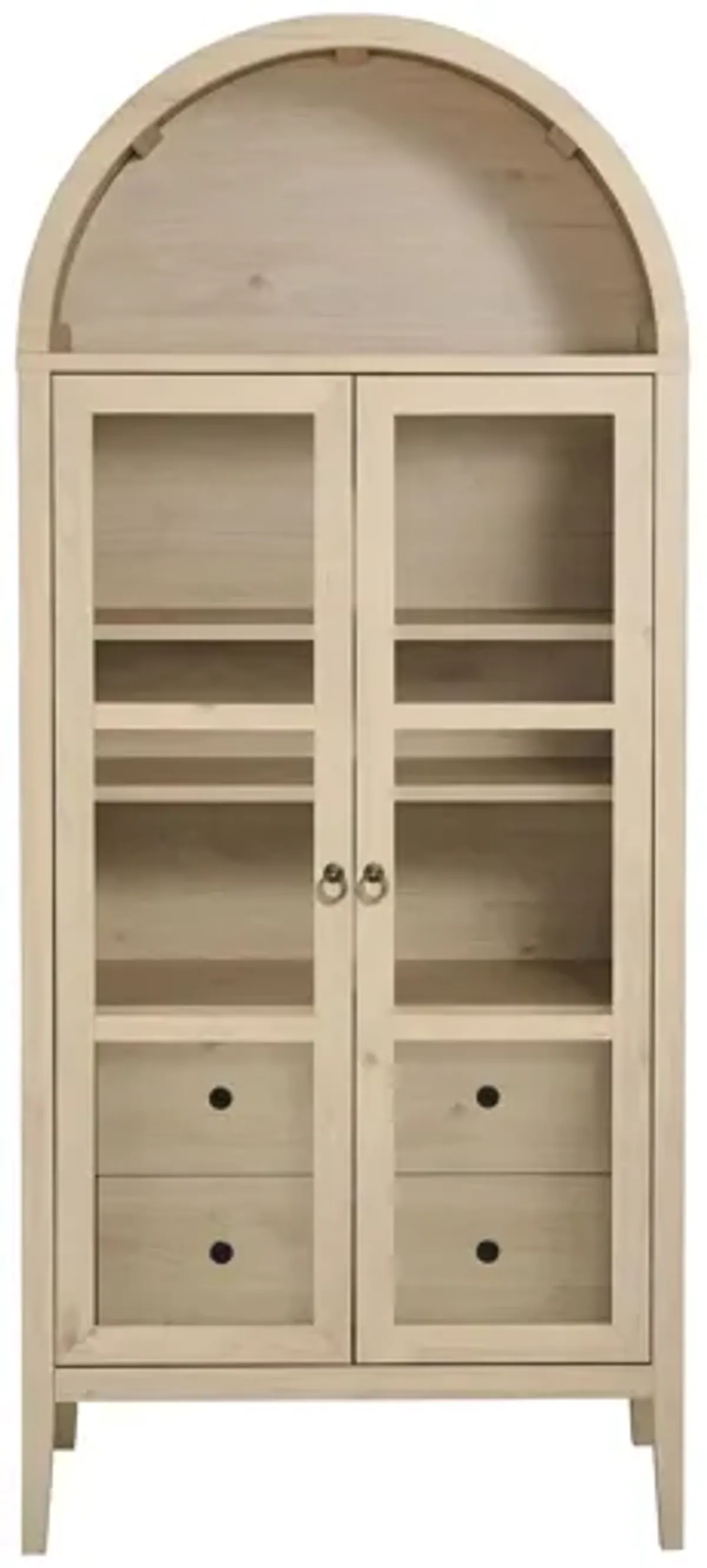 Nolan Tall Arched Storage Display Cabinet