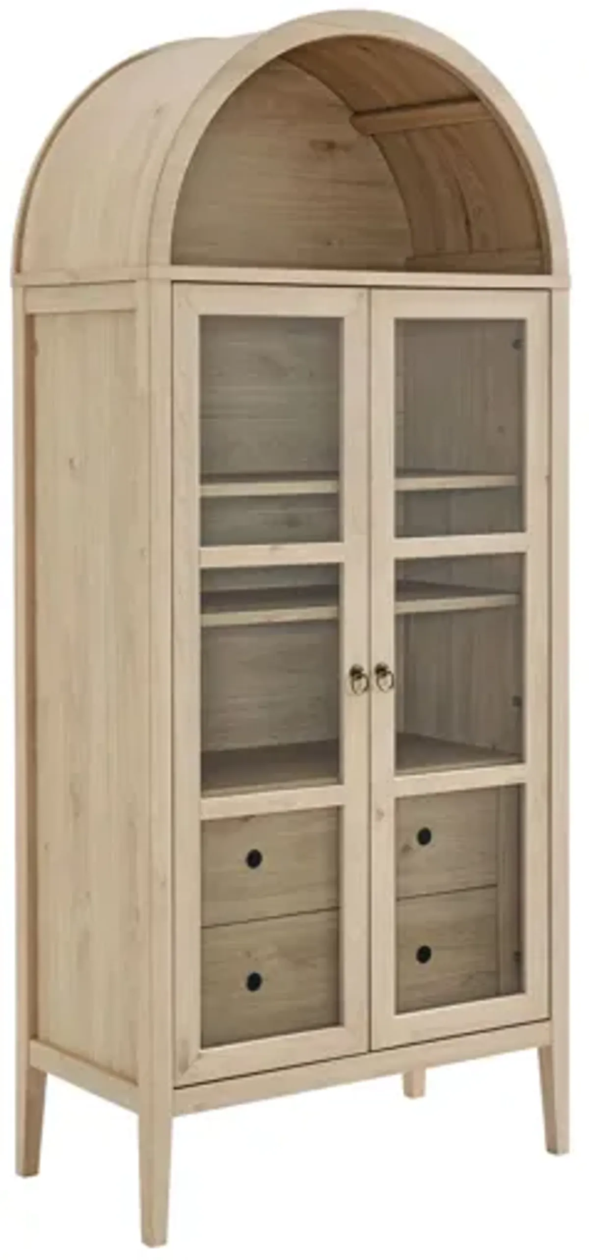 Nolan Tall Arched Storage Display Cabinet