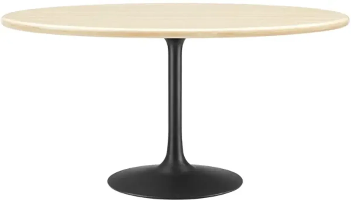 Lippa 60" Oval Faux Travertine Dining Table