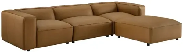 Auren 4-Piece Vegan Leather Modular Sofa Set