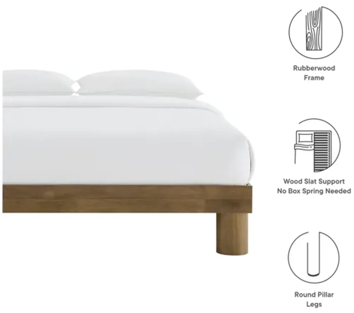 Runa Wood Queen Platform Bed