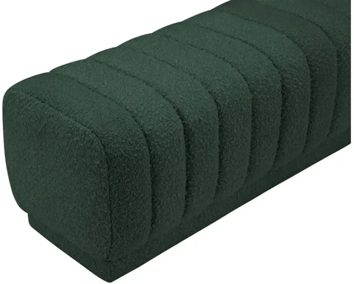 Heathrow Boucle Fabric Upholstered Bench