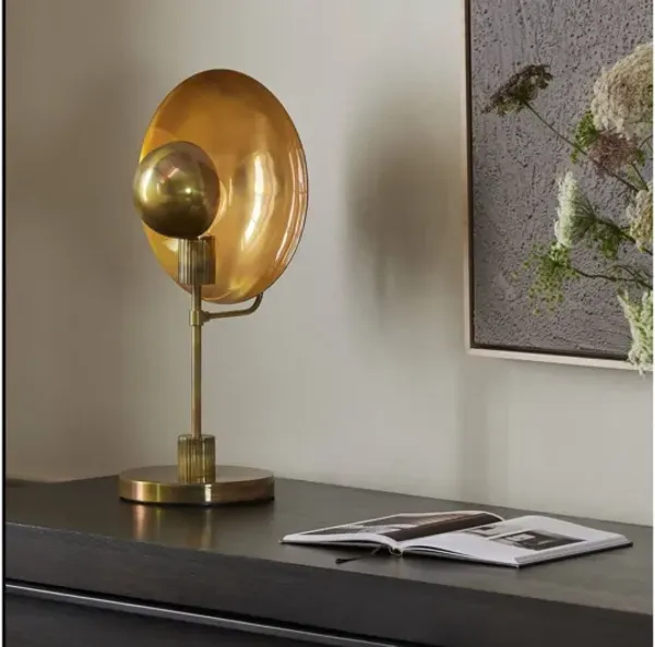 Lund Burnt Brass Table Lamp