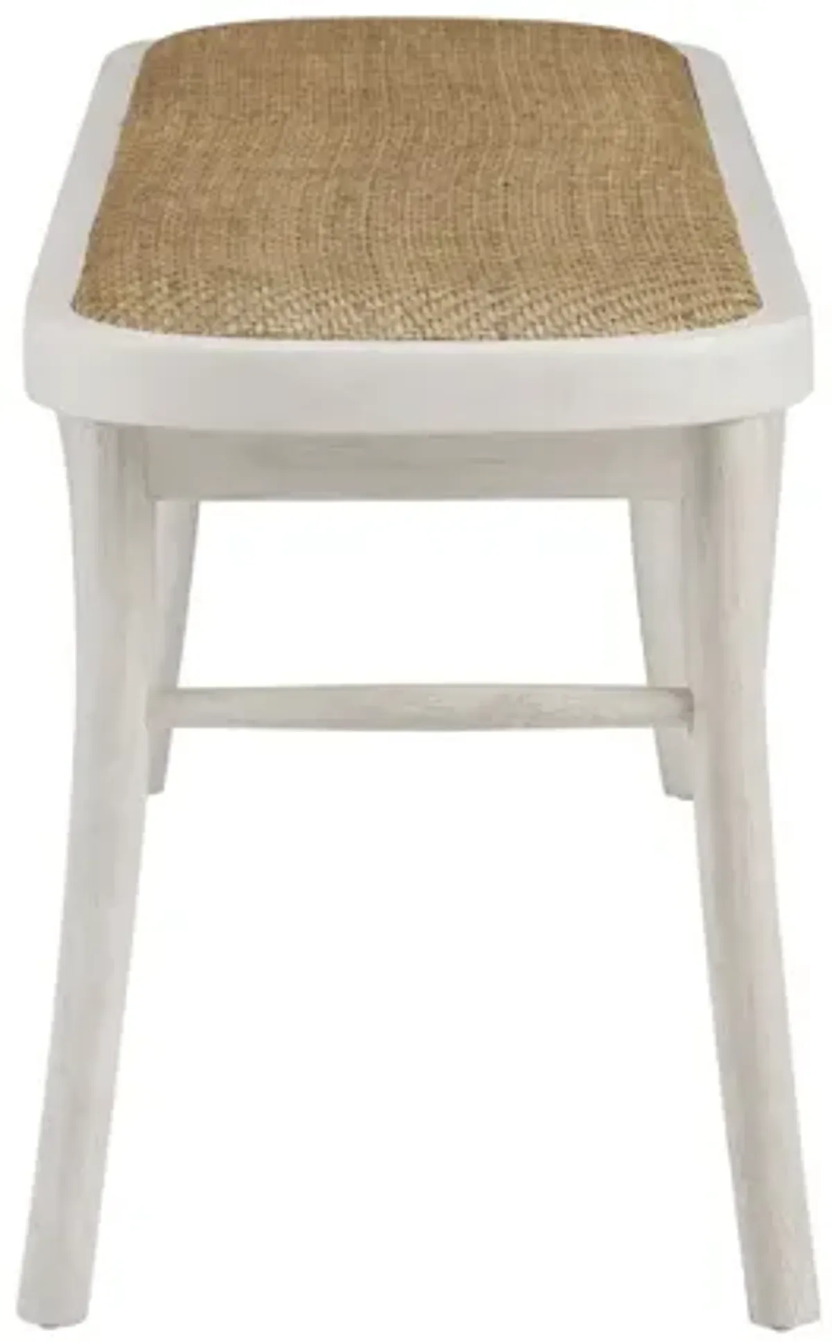 Hyde White Bentwood Bench