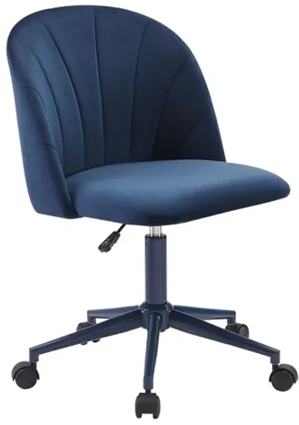 Abigail Navy Blue Desk Chair