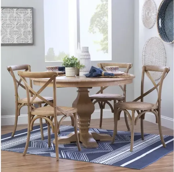 Banks 5 Pc Set Round Table 4 Hyde Chairs