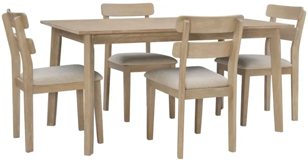Daly 5 Piece Dining Group Natural