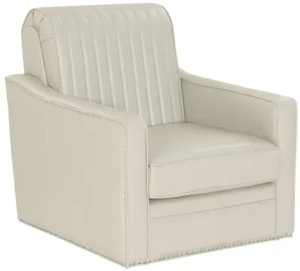 Carter Cream Swivel Accent Chair