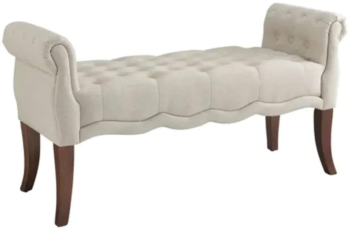 Mary Natural Roll Arm Bench