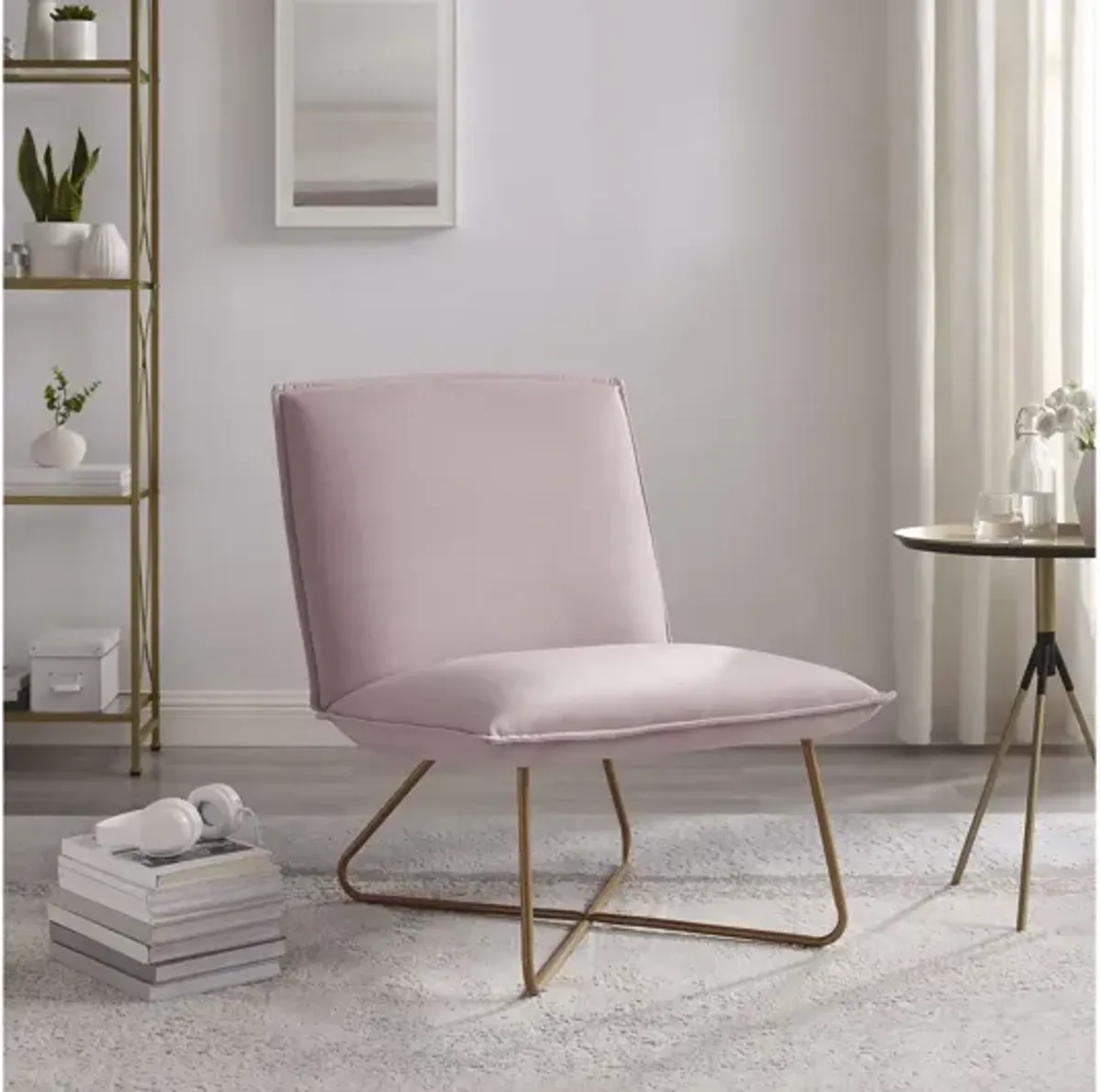 Kenny Blush Pink Accent Chair