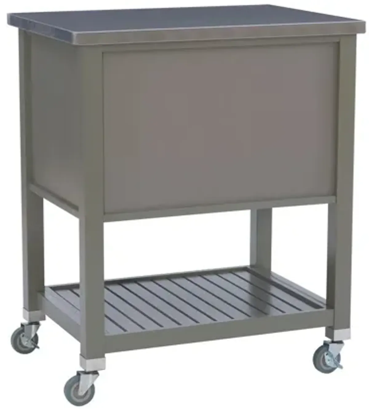 Robbin Grey Wood Kitchen Cart
