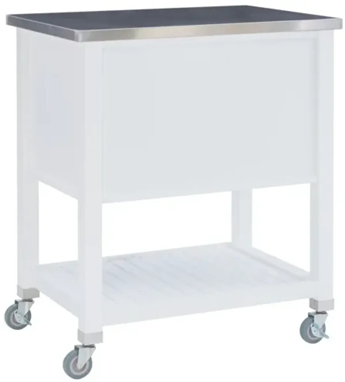 Robbin White Wood Kitchen Cart