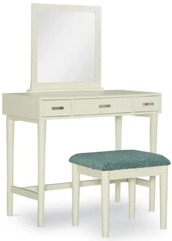 Garbo Cream Vanity With Bench 2 Bx