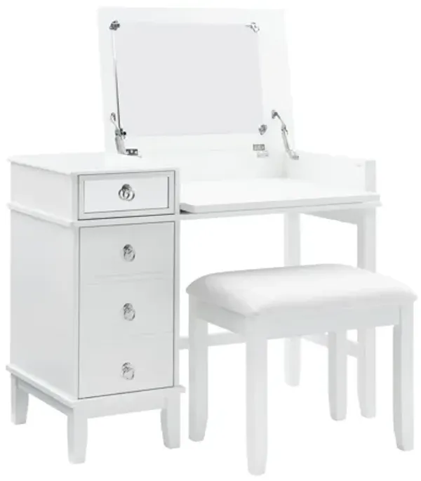 Eva White Vanity Set