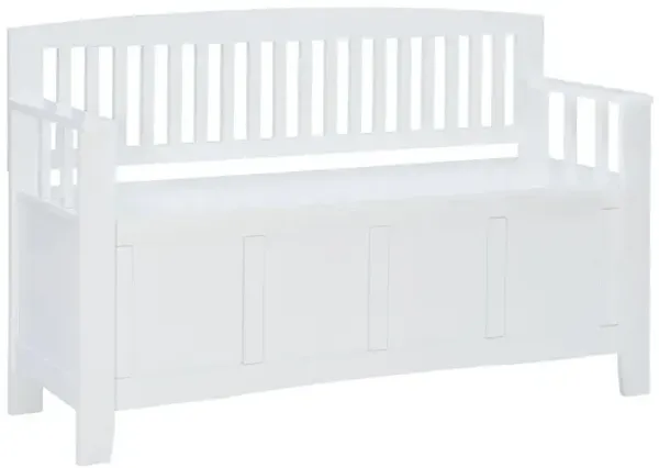 Cynthia White Storage Bench