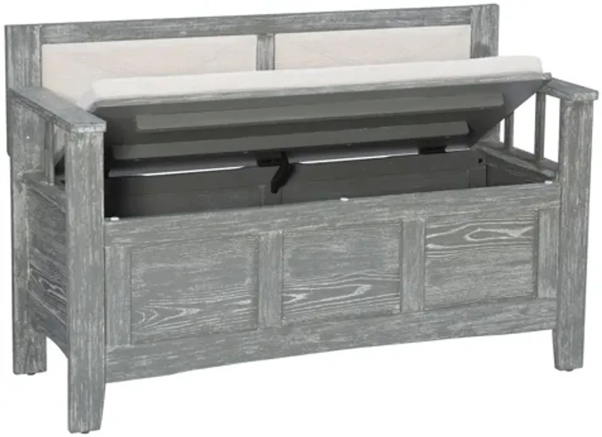 Carlton Weathered Grey Bench