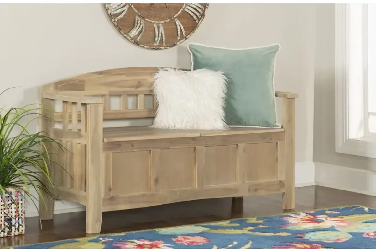 Acacia Storage Bench