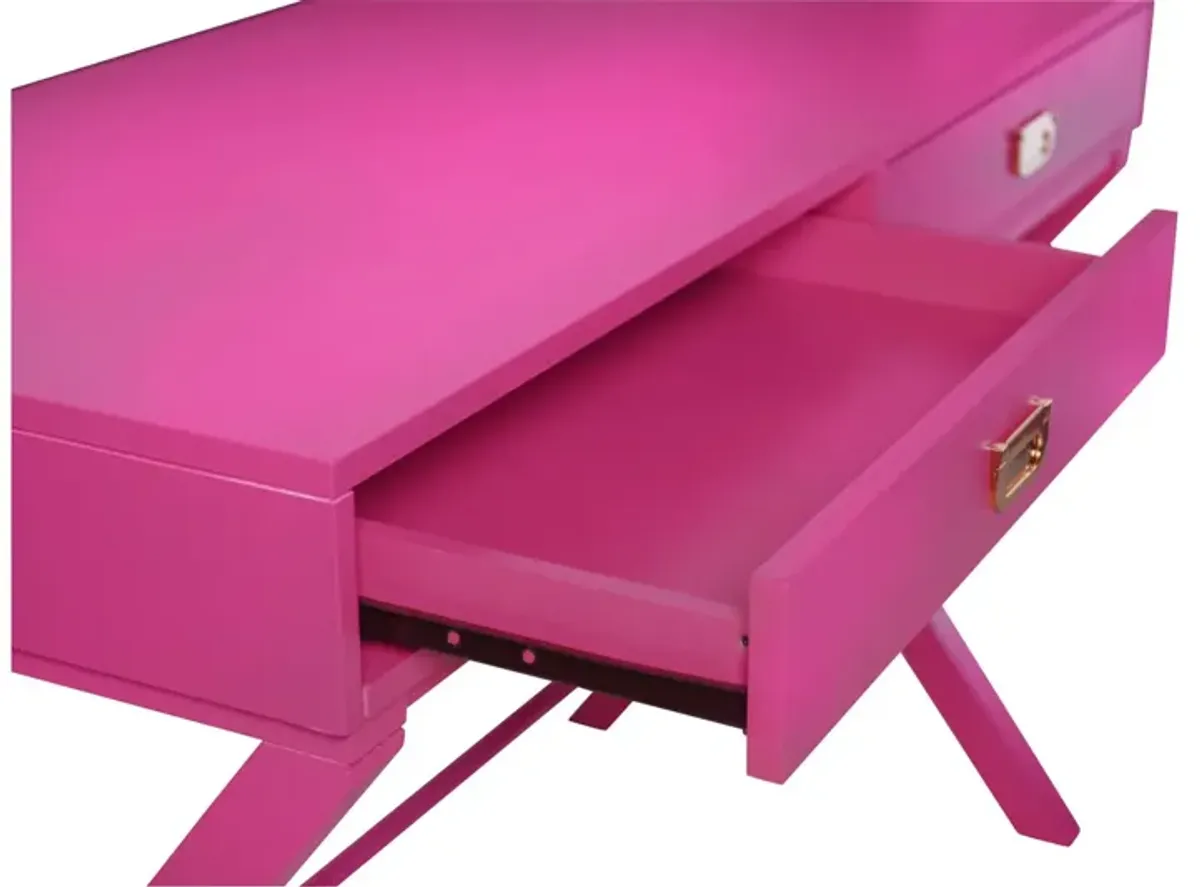 Peggy Raspberry Writing Desk