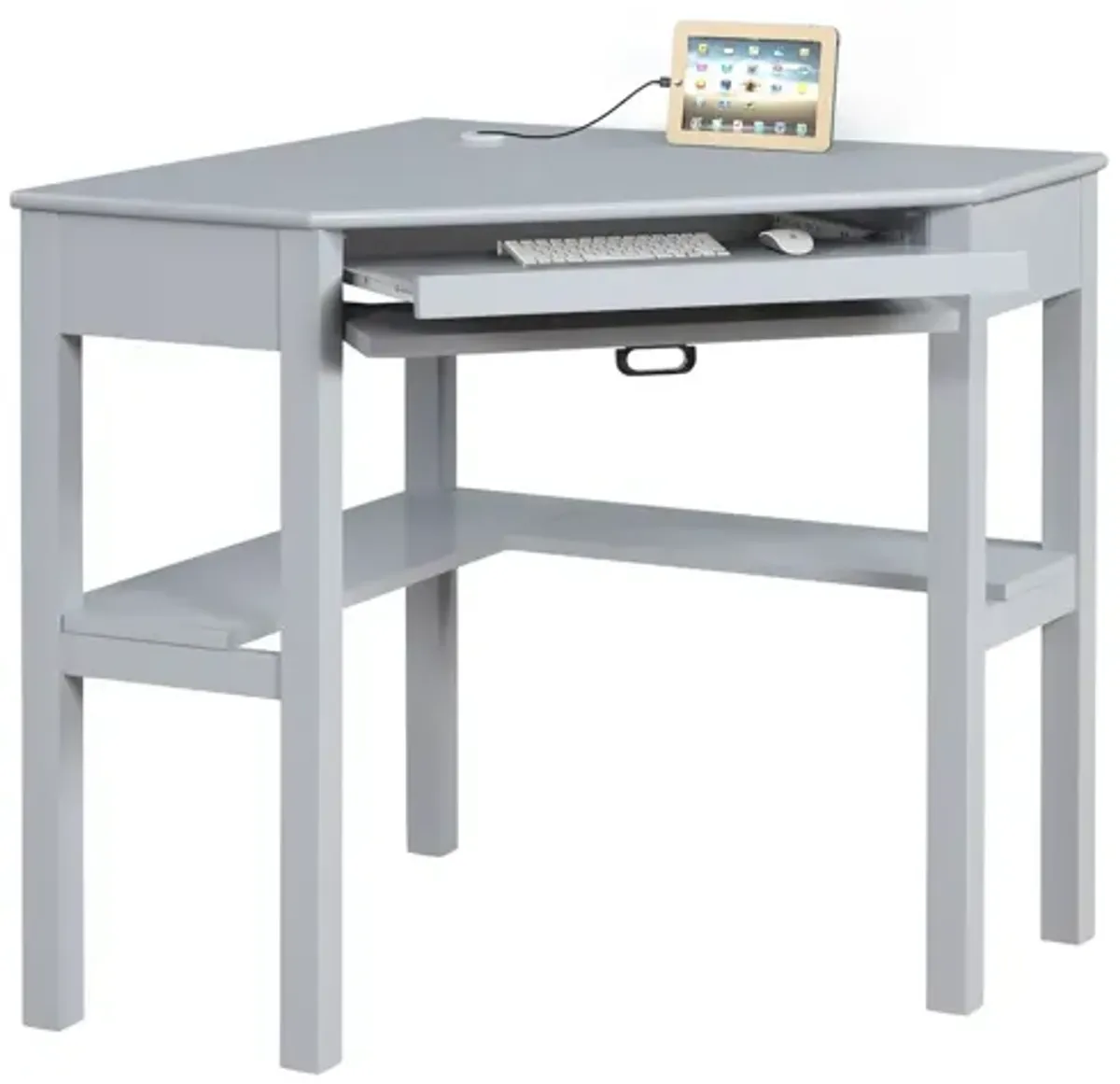 Peggy Grey Corner Desk