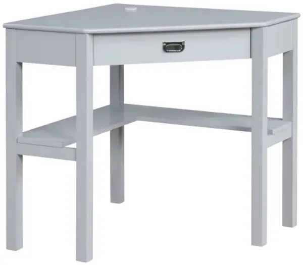 Peggy Grey Corner Desk
