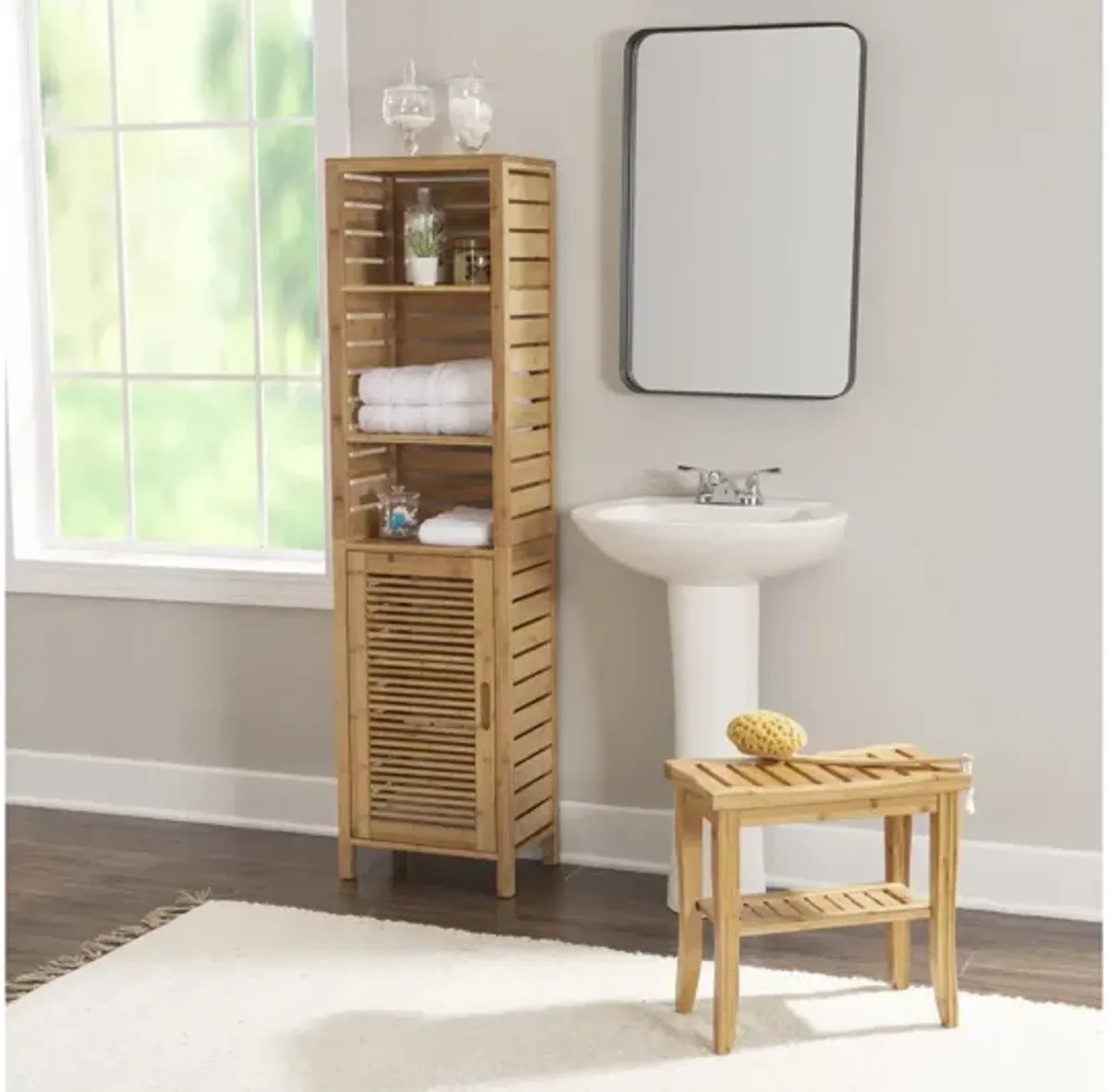 Bracken Bamboo Tall Cabinet