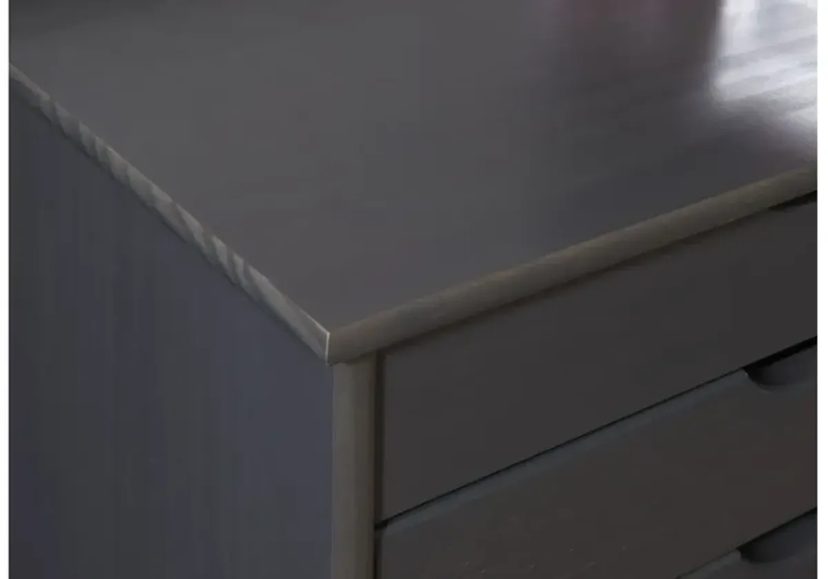 Rudy Grey Rolling Storage Cart 8Dr