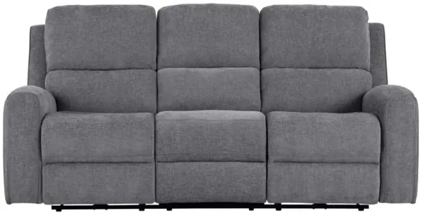 Davis Grey Dual Power Reclining Sofa