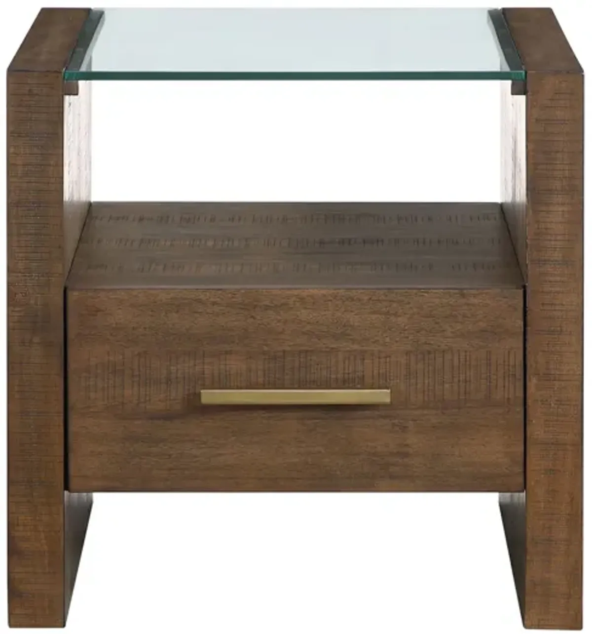 Garland Glass Top End Table