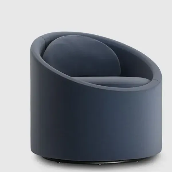 Gere Denim Swivel Chair