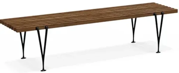 Acton Walnut Slat Bench