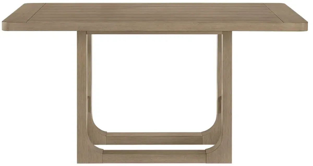 Hadley Natural Counter Table + 4 Counter Chairs + Bench