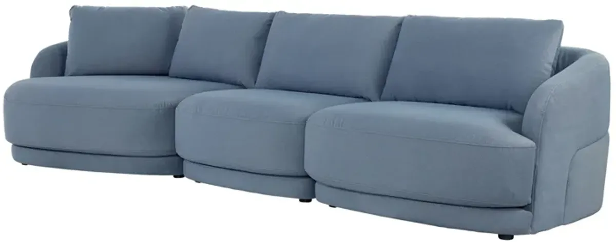 Alba 3-Piece Sectional with Left Arm Facing Cuddler