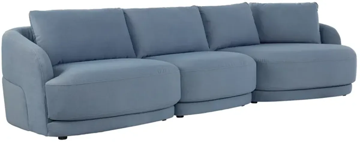 Alba 3-Piece Sectional with Right Arm Facing Cuddler