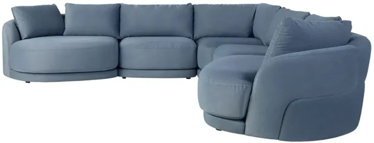 Alba 5-Piece Cuddler Sectional