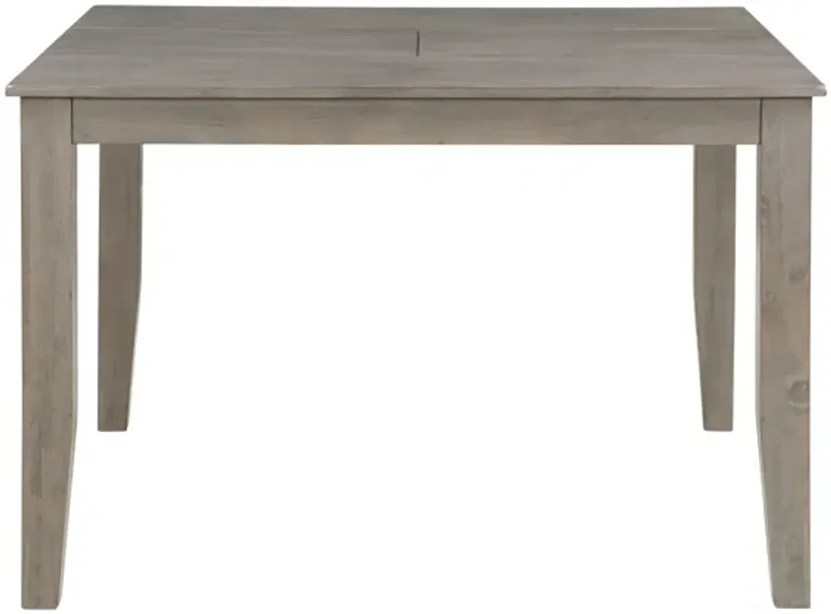 Mango Grey Extendable Counter Table + 4 Stools + Bench