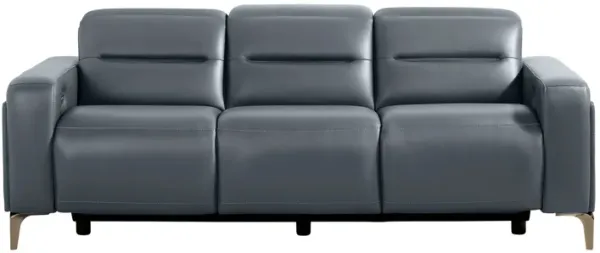 Amalfi Blue Dual Power Reclining Sofa