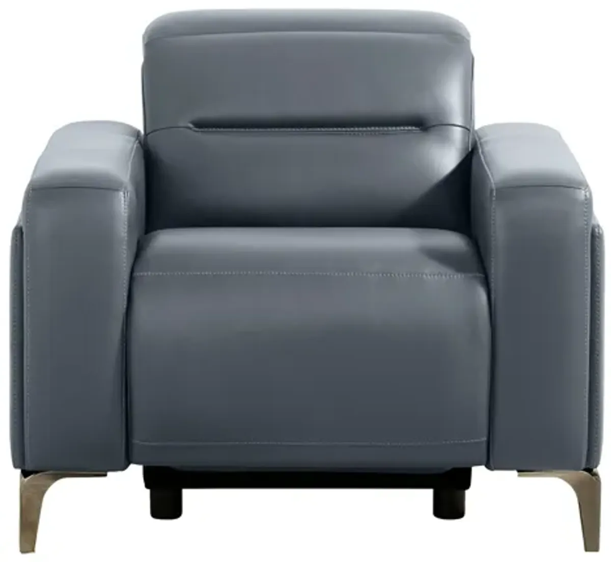 Amalfi Blue Dual Power Recliner