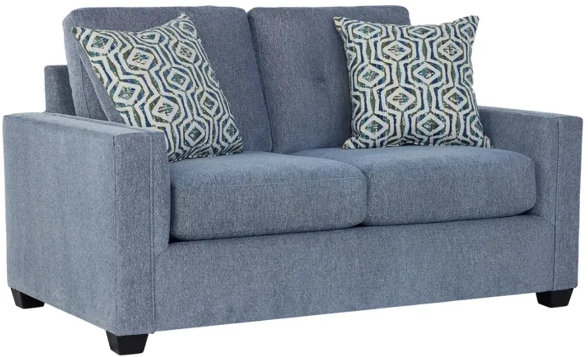 Eliza Blue Loveseat