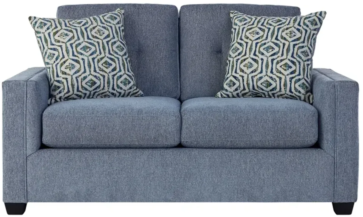 Eliza Blue Loveseat
