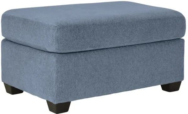 Eliza Blue Ottoman