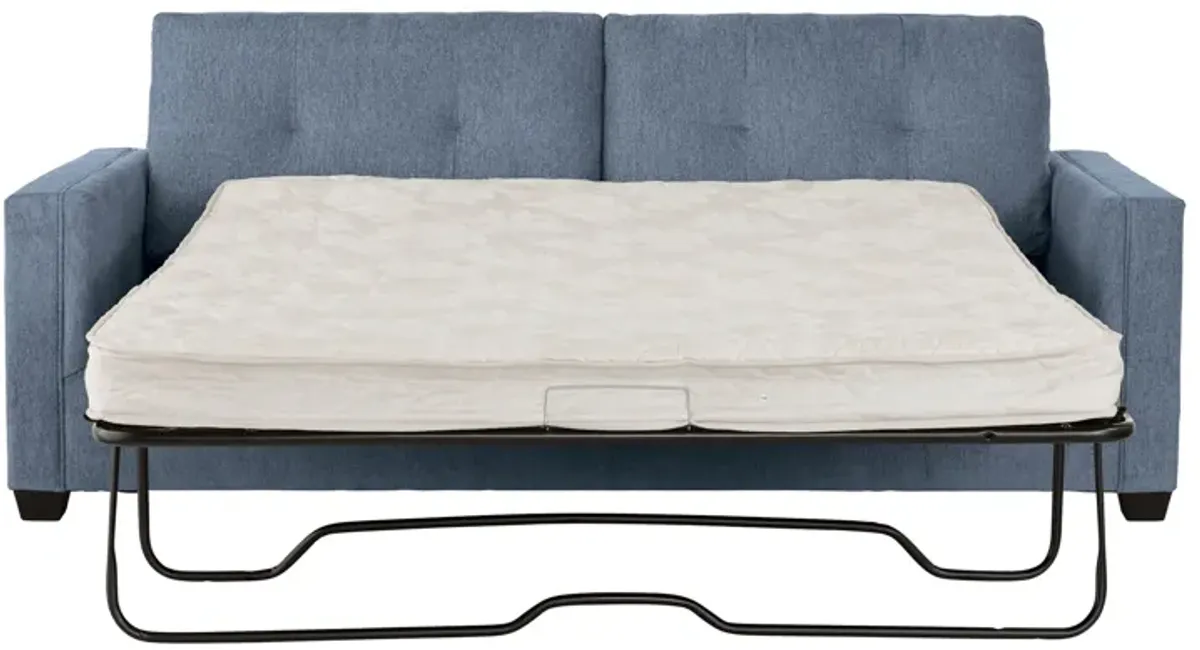 Eliza Blue Queen Sleeper Sofa