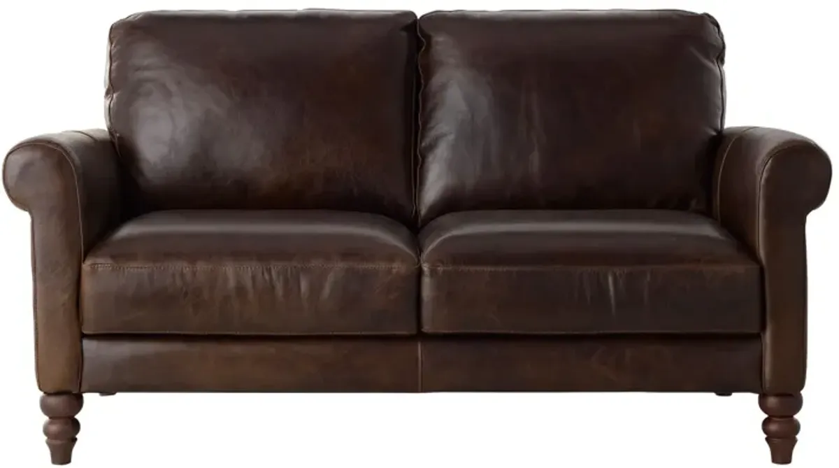 Oscar Leather Loveseat
