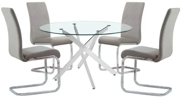 Tess Table + 4 Chairs