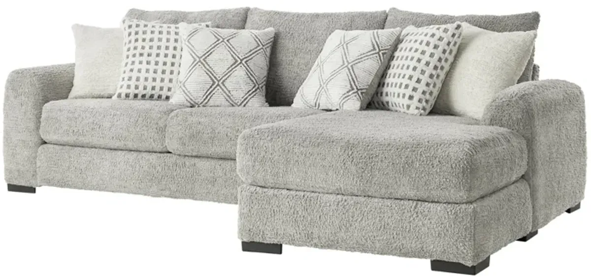 Haven Dove 2-Piece Sectional with Right Arm Facing Chaise